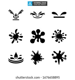splash icon or logo isolated sign symbol vector illustration - Collection of high quality black style vector icons
