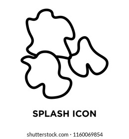 Splash icon vector isolated on white background, Splash transparent sign , line and outline elements in linear style