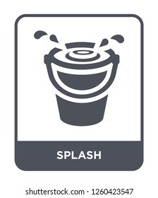 splash icon vector on white background., splash simple element illustration