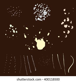 splash of ink, stroke for brush, abstract spots