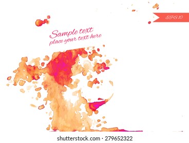 Splash isolated on white background. Vector illustration.