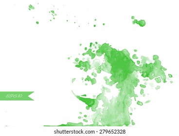 Splash isolated on white background. Vector illustration.