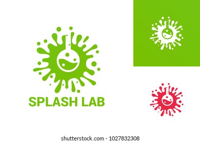 Splash Lab Logo Template Design Vector, Emblem, Design Concept, Creative Symbol, Icon