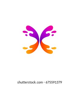 Splash Letter X Logo