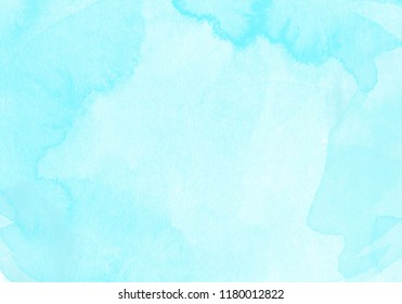 Splash of light blue watercolor vector full background or textures with copy space, feeling fresh, bright, dreaming, look forward and colorful, vintage background water