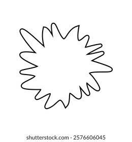splash line art graphic element