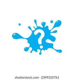 splash liquid vector question illustration