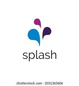 Splash logo design illustration vector template