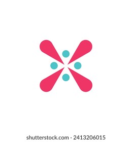 Splash-Logo, Partikel mit unscharfem Hintergrund