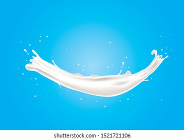 A splash of milk. Easy to print, Easy to edit and change colors.