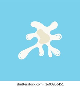 Splash MILK Fresh vector illustration Background design template