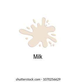 a splash of milk icon. Element of colored splash illustration. Premium quality graphic design icon. Signs and symbols collection icon for websites, web design, mobile app on white background