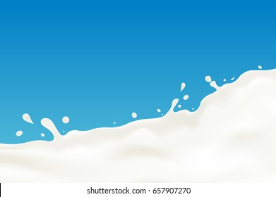 Um pouco de leite. A ilustração pode ser usada como fundo. Conceito gráfico para o seu design.