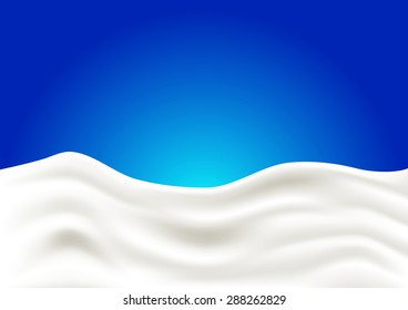 A splash of milk. Vector illustration.
