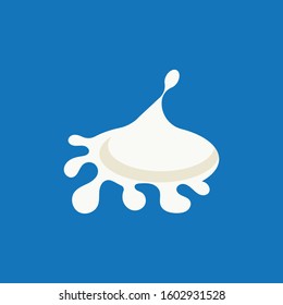 Splash MILK vector illustration Background design template