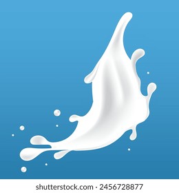 splash milky waves additional elements of milk design