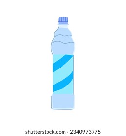 splash mineral water cartoon. bubble fresh, clean pure, blue pour splash mineral water sign. isolated symbol vector illustration