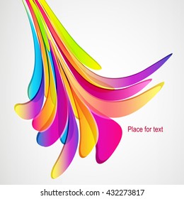 Splash. Multicolor abstract bright background. Elements for design. Eps10.
