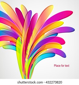 Splash. Multicolor abstract bright background. Elements for design. Eps10.
