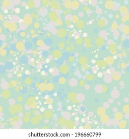Splash multicolored seamless pattern. Spray background for your design. Messy splash texture.