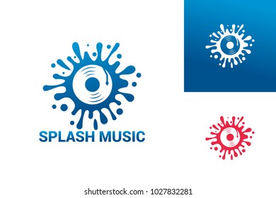 Splash Music Logo Template Design Vector, Emblem, Design Concept, Creative Symbol, Icon