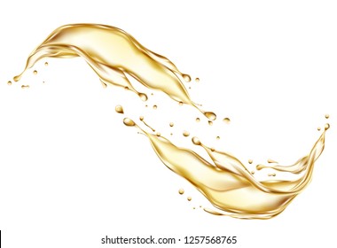 Splash of oil. Vector illustration