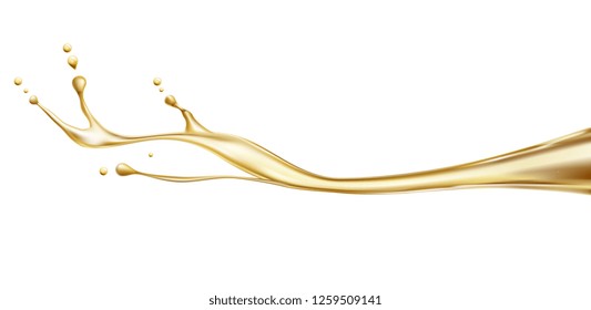 Splash of oil. Vector illustration