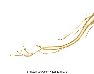 Splash of oil. Vector illustration