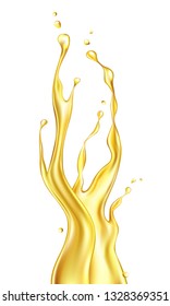 Splash of oil. Vector illustration