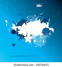 Splash on abstract background