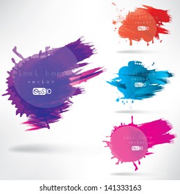 Splash on abstract background