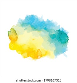 splash of paint shades watercolor.vector creative illustration.