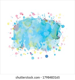 splash of paint shades watercolor.vector creative illustration.