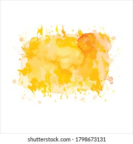 éclaboussures de teintes de peinture à l'aquarelle.illustration vectorielle créative.