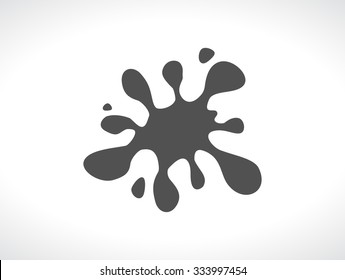 pintura de salpicadura o diseño de iconos de agua