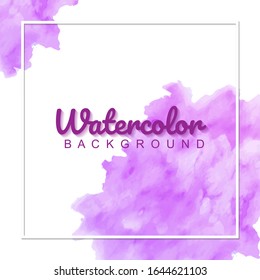 splash pueple watercolor background. Vector illustration eps10. 