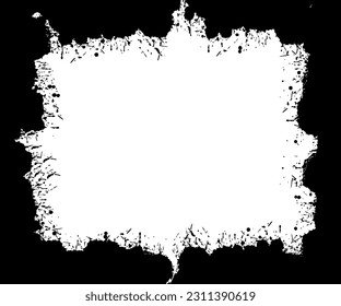 Splash retro grunge frame background