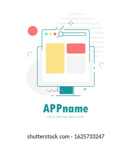 Splash Screen Logo Layout Icon