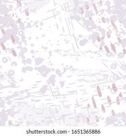 Splash Seamless Pattern. Fashion Concept. Distress Print. Bordo, Pink Illustration. Summer Surface Textile. Ink Stains. Spray Paint. Splash Blots. Artistic Creative Vector Background.