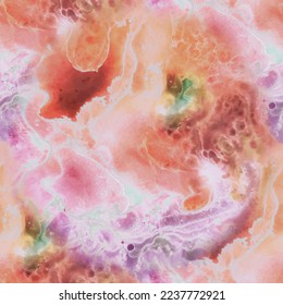 Splash Seamless Texture. Acrylic Ink Watercolor. Fluid Vector Grunge. Yellow Holi Space. Alcohol Ink Marble Paint. Fluid Gradient Illustration. Liquid Marble Sun Fire. Hot Vector Abstract Template