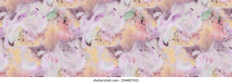 Splash Seamless Texture. Espacio Esplash de tinta científica. Ilustración de tinta acrílica. Pintura de Holi de Color de Plantilla de Abstracto Vector. Gire Galaxia Líquida. Fondo De La Ciencia Fluida. Acuarela De Galaxia Líquida.