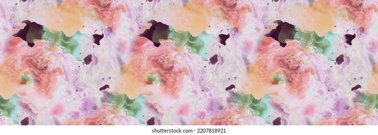 Splash Seamless Texture. Gire Galaxia Líquida. Pintura de Holi de Color del Agua. Espacio de mármol de tinta acrílica. Fondo De Mareo De La Plantilla De Abstracto Galaxy Fluid Seamless. Acuarela De Galaxia Líquida. Ilustración de tinta científica.