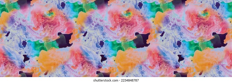 Splash Seamless Texture. Unicorn Ink Marble Space. Multi Color Holi Paint. Fluid Liquid Galaxy. Trippy Abstract Science Fluid Galaxy Watercolor. Science Ink Background. Liquid Abstract Illustration.
