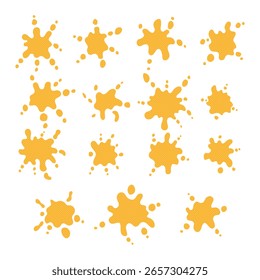 Splash forma colección ilustración de icono de dibujos animados