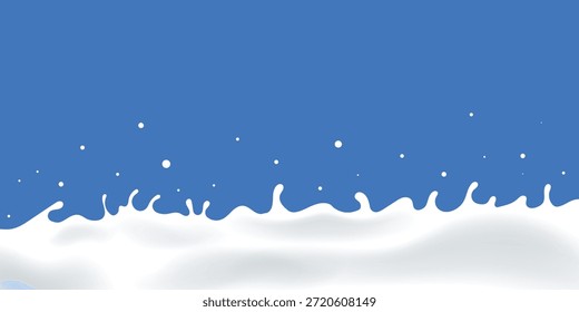 forma de splash no elemento de design de produto de onda de leite