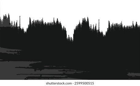 Splash Silhouette Vector is black and white with a unique, cool and aesthetic texture for the background