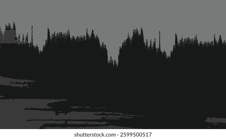 Splash Silhouette Vector is black and white with a unique, cool and aesthetic texture for the background