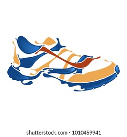splash sport shoes is suitable for illustration of sports product design