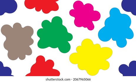 Splash Stain Paint Colors Pattern