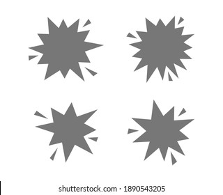 conjunto de iconos vectoriales de etiquetas de estrella de salpicadura